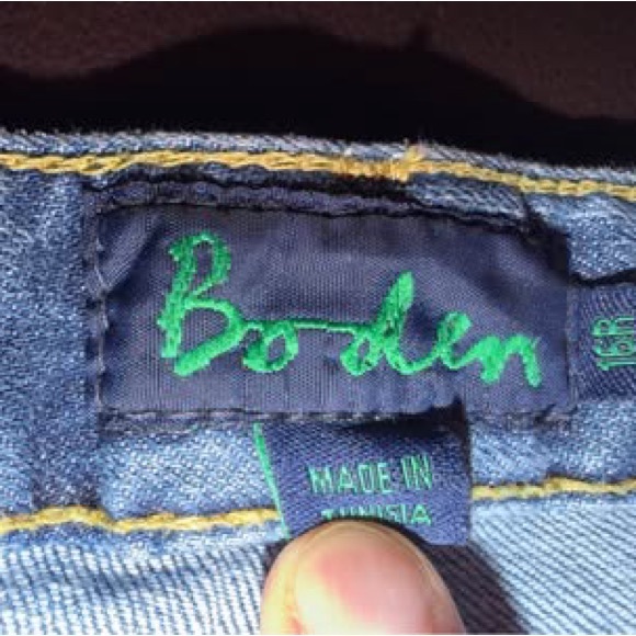 Boden Jeans Zip Fly - Sz 16 - Picture 2 of 5